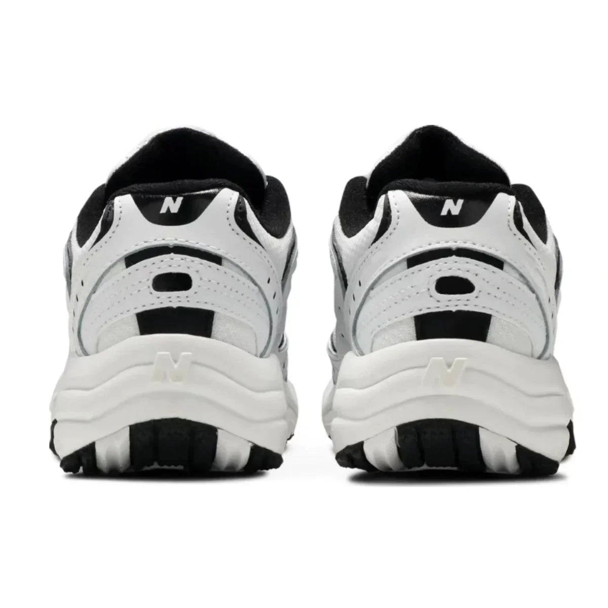 452 White & Black Sports Style Sneakers