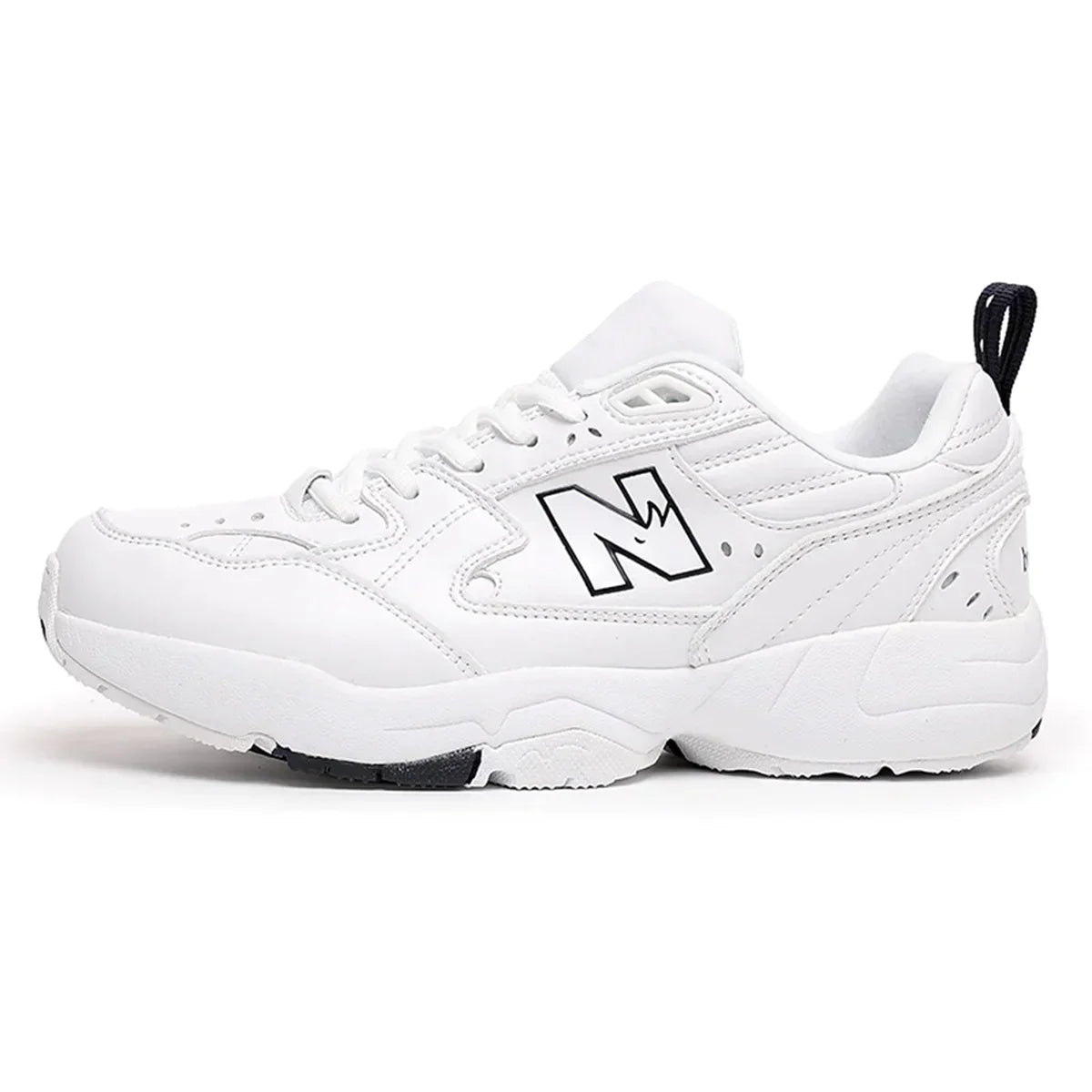 608 White Sports Style Sneakers