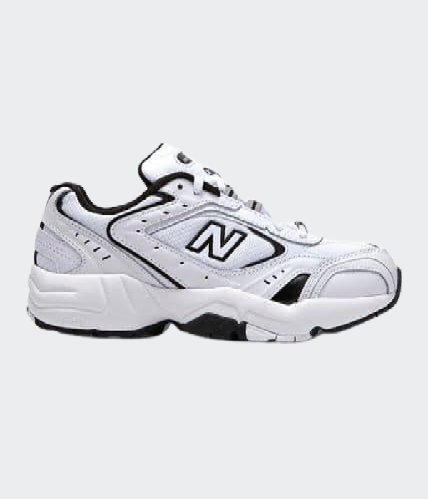 452 White & Black Sports Style Sneakers